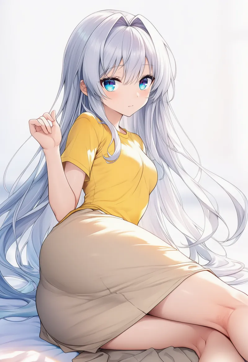 膝裏のくぼみを再現したAIイラスト｜プロンプト紹介用：kneepits