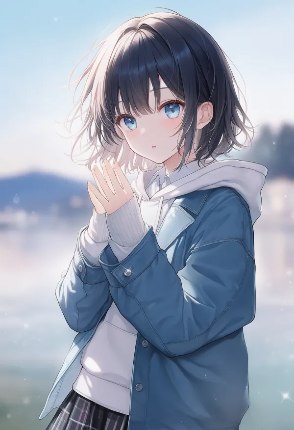 重ね着のAIイラスト（プロンプト紹介用）