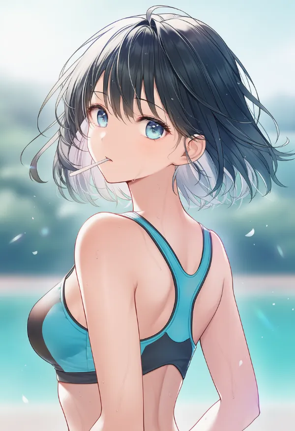 レーサーバックを再現したAIイラスト｜プロンプト紹介用