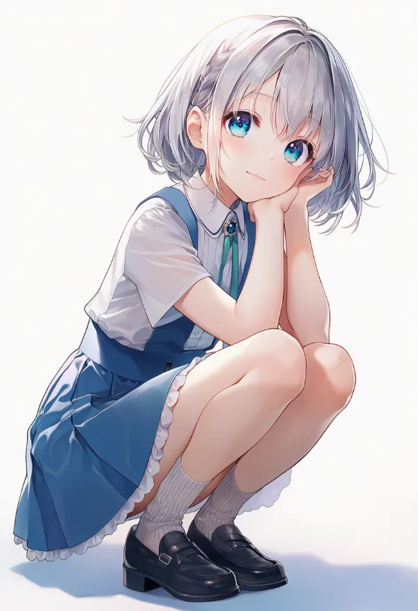 リブ編みの靴下のAIイラスト