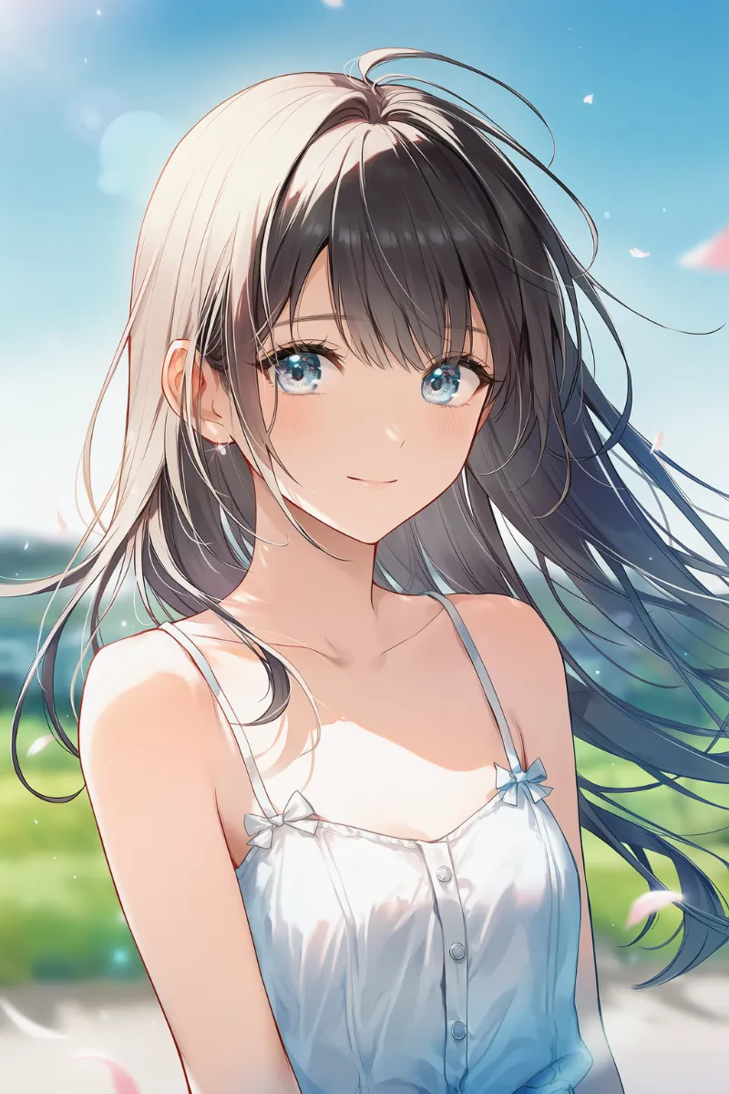 細い肩紐を再現したAIイラスト｜プロンプト紹介用