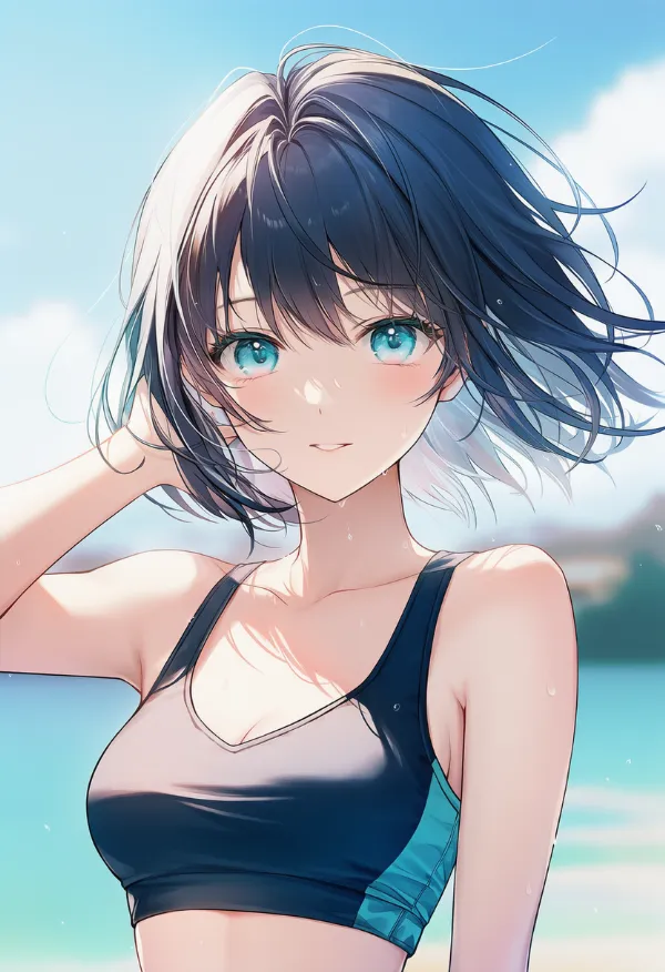 スポーツブラを再現したAIイラスト｜プロンプト紹介用