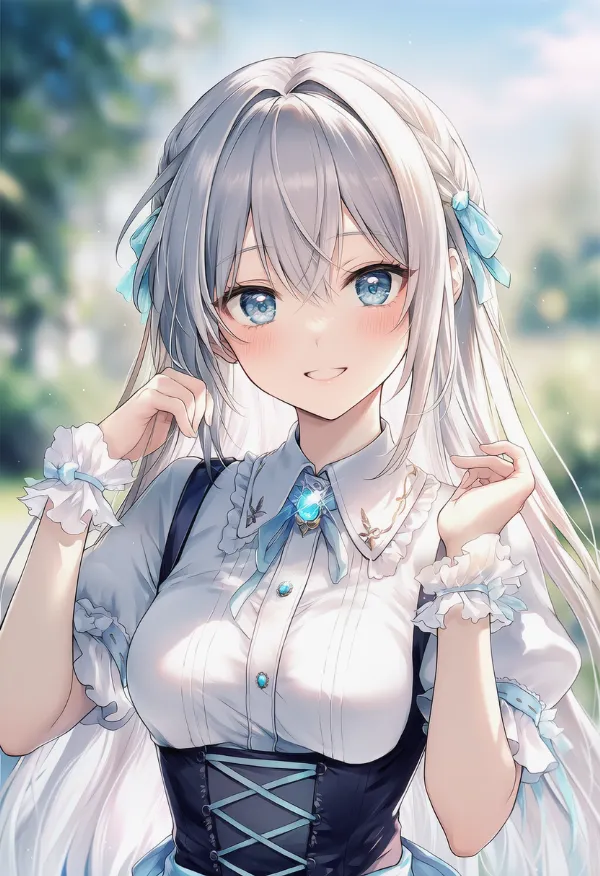 カフスを使った手元のAIイラスト（プロンプト紹介用）