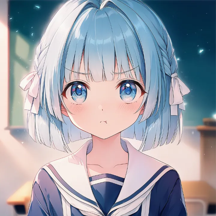イライラした軽めの怒りを再現したAIイラスト
