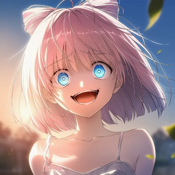 狂気を感じさせる歪んだ笑顔のAIイラスト