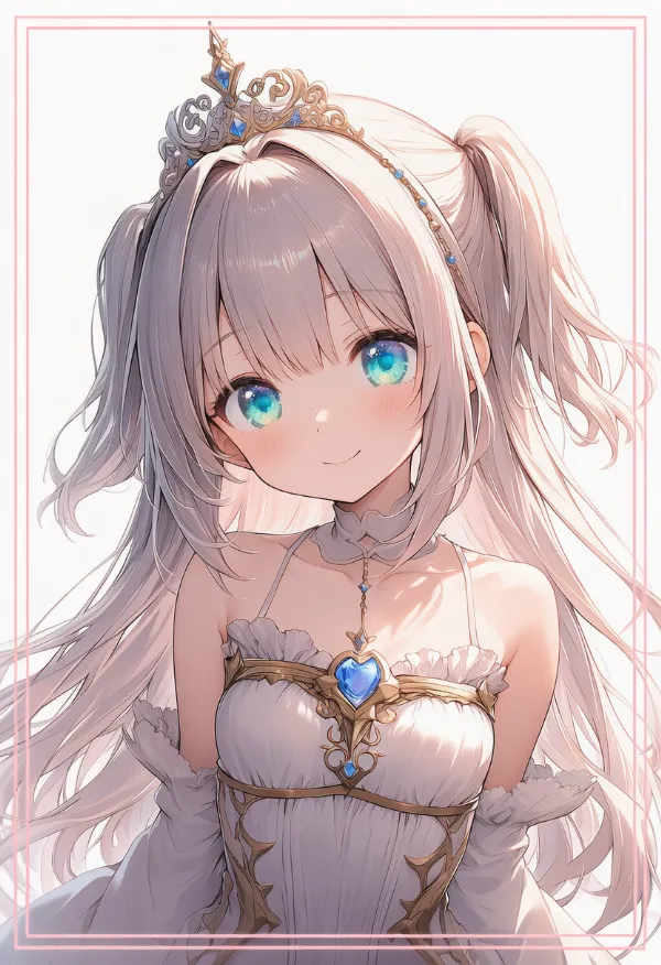 クラウンをかぶった魔法少女のAIイラスト
