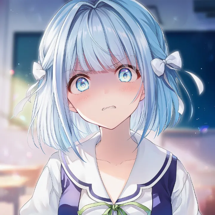 嫌悪感を伴う怒りの表情を再現したAIイラスト
