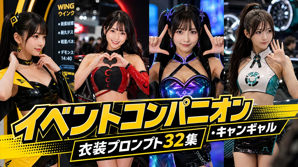 イベントコンパニオン・キャンギャルの衣装プロンプト32集