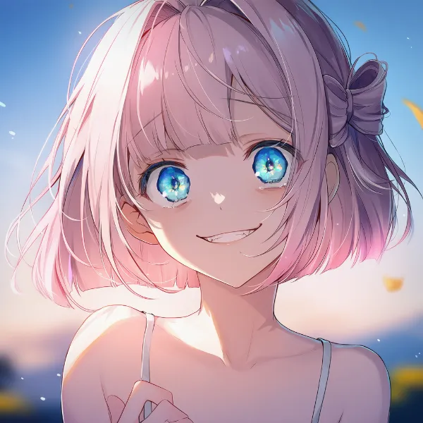 悪意を感じさせる邪悪な笑顔のAIイラスト