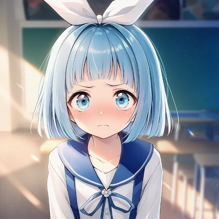 思い通りにならず苛立つ表情を再現したAIイラスト