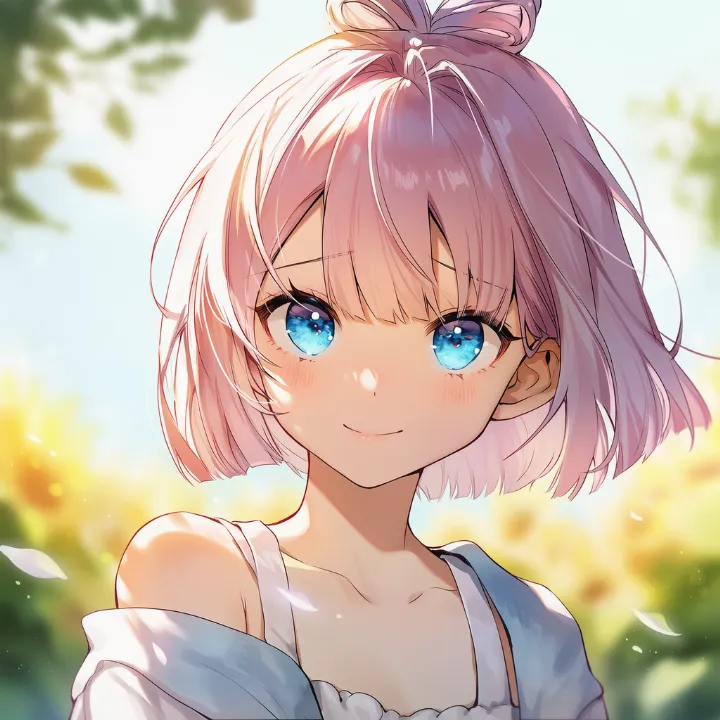 眉間に力を入れて眉を寄せた表情のAIイラスト