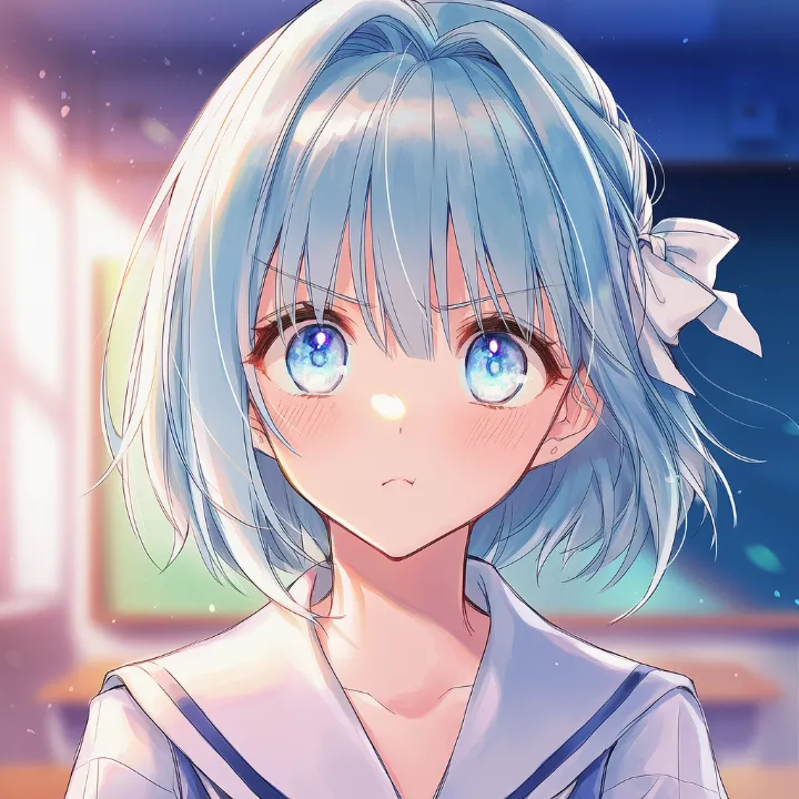 相手を睨みつける怒りの視線を再現したAIイラスト