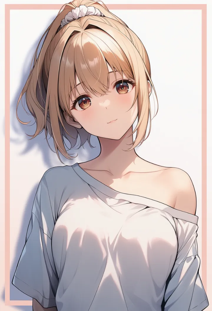 首を傾げる女性のポーズ例