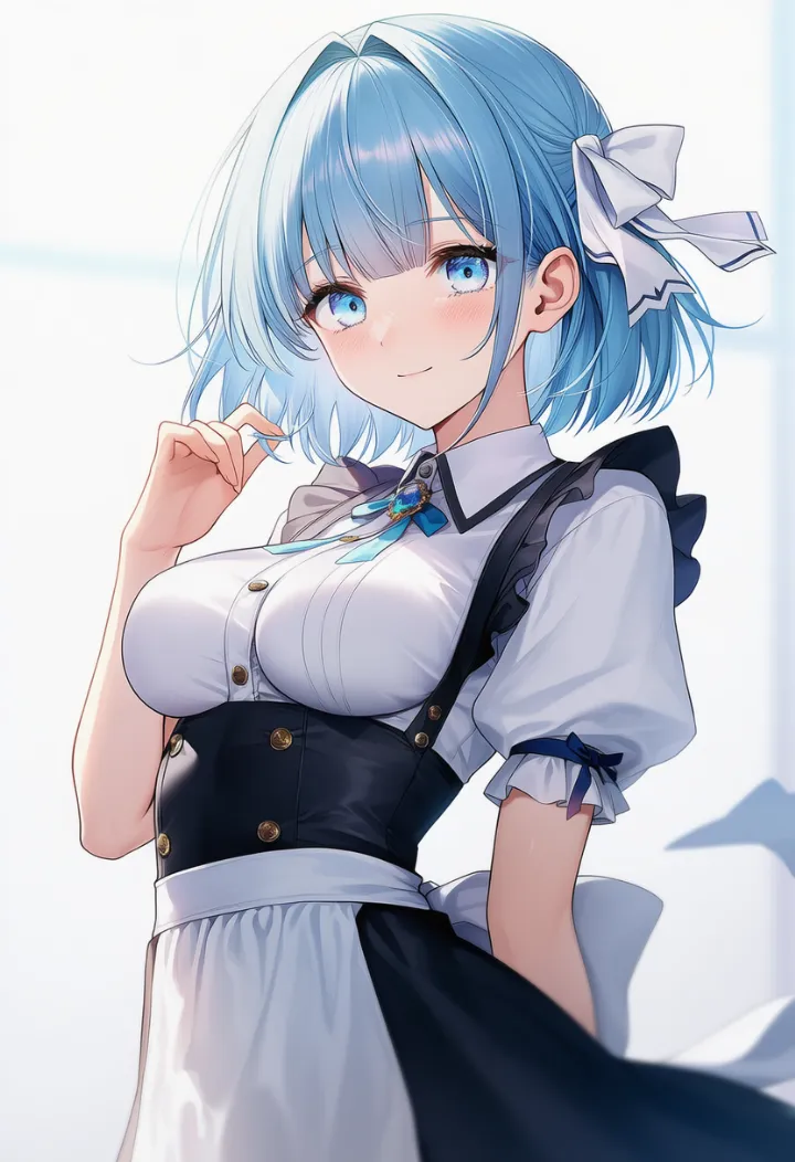 impossible clothesで乳袋ができた服のAIイラスト