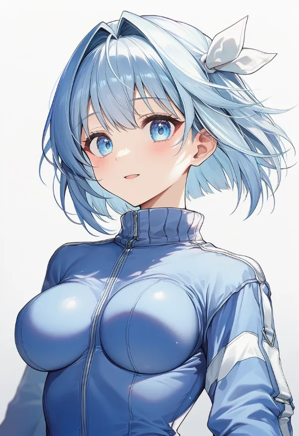 impossible jacketで乳袋ができたジャケットのAIイラスト
