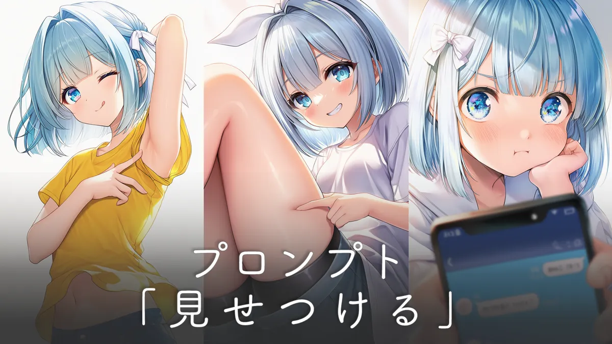 見せつけるプロンプト（身体・スマホ）【NovelAI】