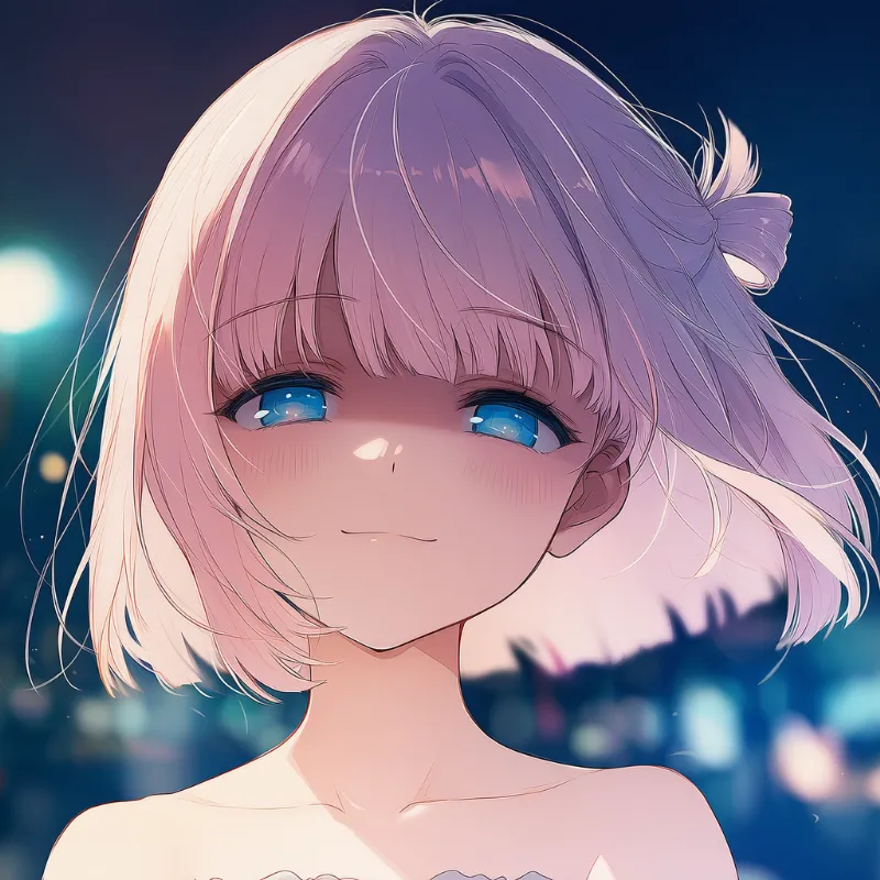 顔の一部に影が落ち、下から照らされながら怪しく笑うAIイラスト