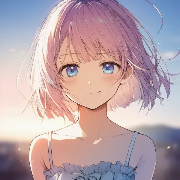 片側の口角を上げてニヤリと笑うAIイラスト