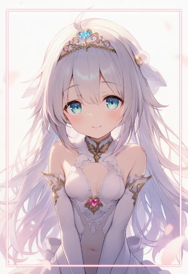 ティアラを付けた魔法少女のAIイラスト