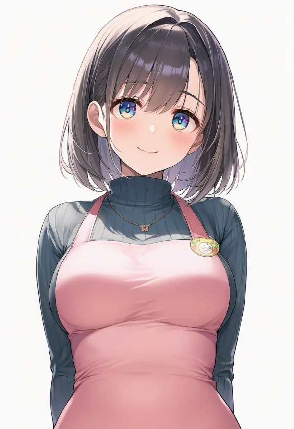 保母さん・保育士のタートルネックセーター