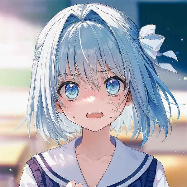 怒りで顔に青筋や血管が浮き出たAIイラスト