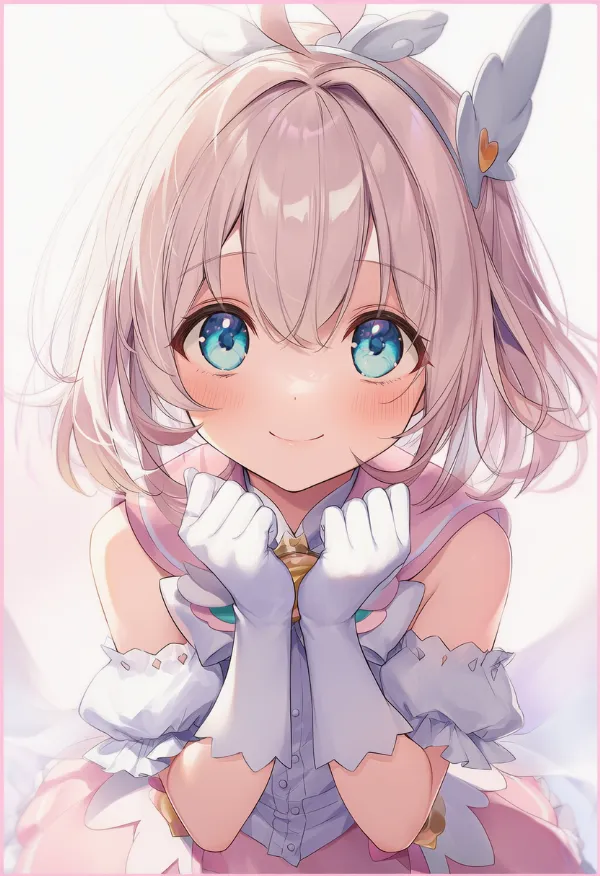 白手袋を着けた魔法少女のAIイラスト