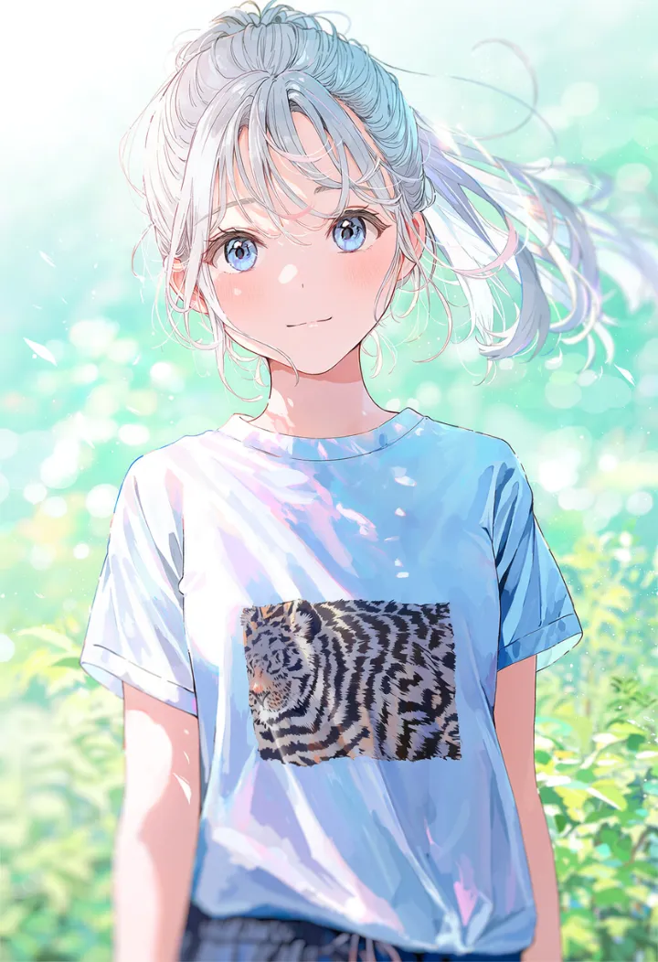 アニマル柄の基本プロンプトで生成したAIイラスト