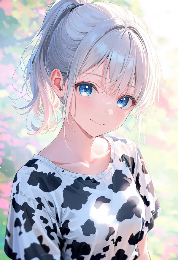 牛柄のアニマルプリント