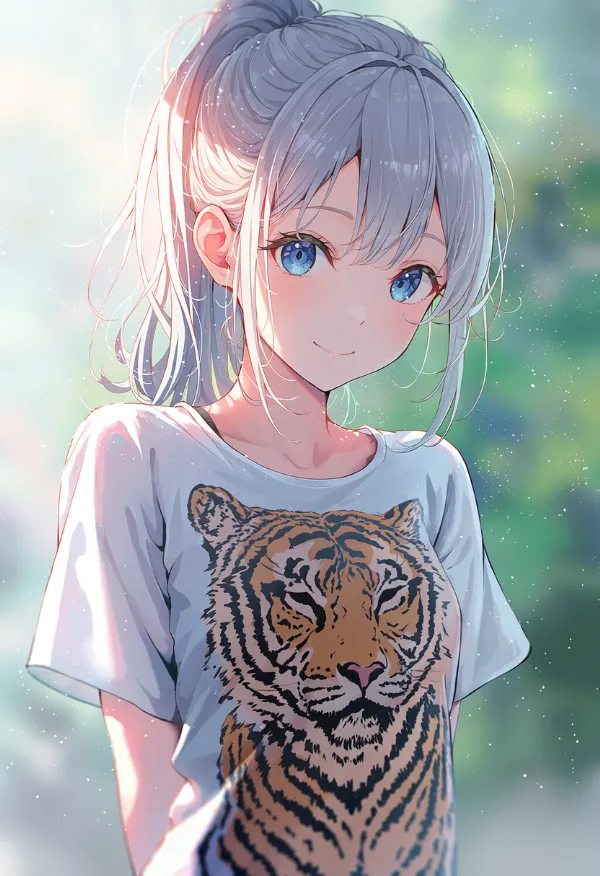 大きな図柄を使ったアニマルプリント