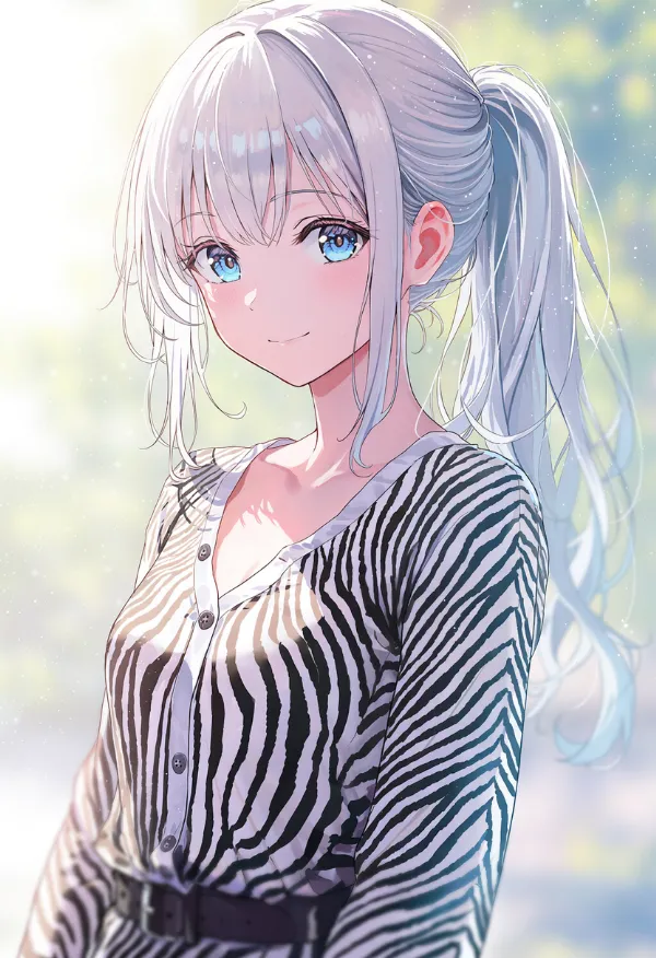 ゼブラ柄のアニマルプリント
