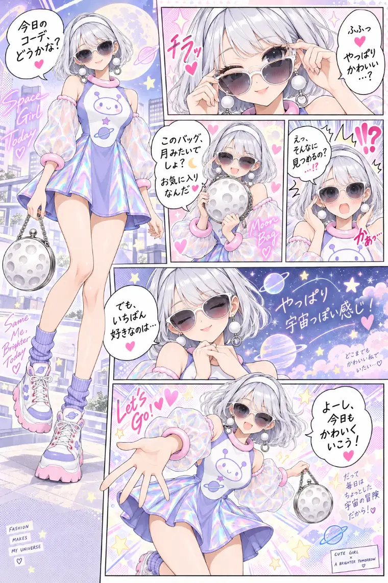 銀河ルックキャラの漫画