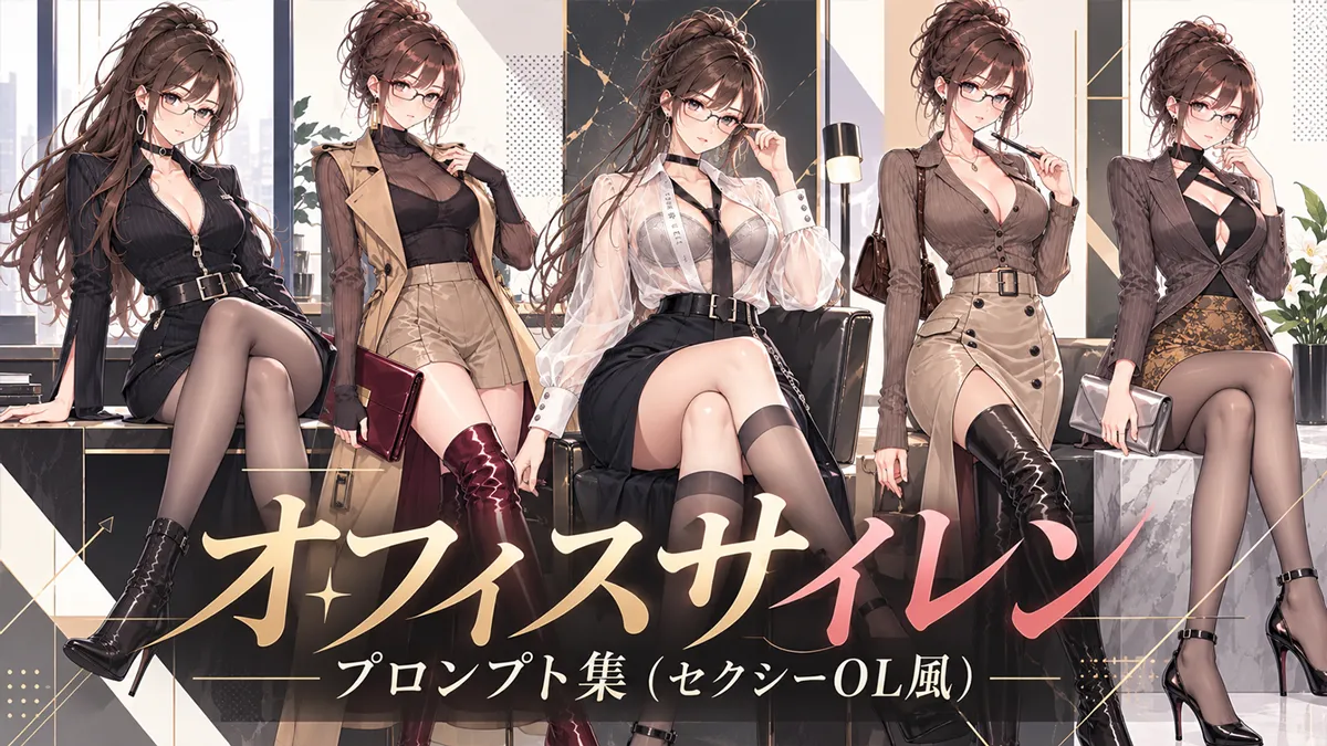 オフィスサイレンのプロンプト集（セクシーOL風）